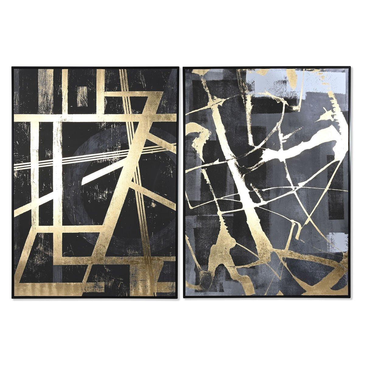 Lienzo Home ESPRIT Poliestireno Lienzo 103 x 4,5 x 143 cm