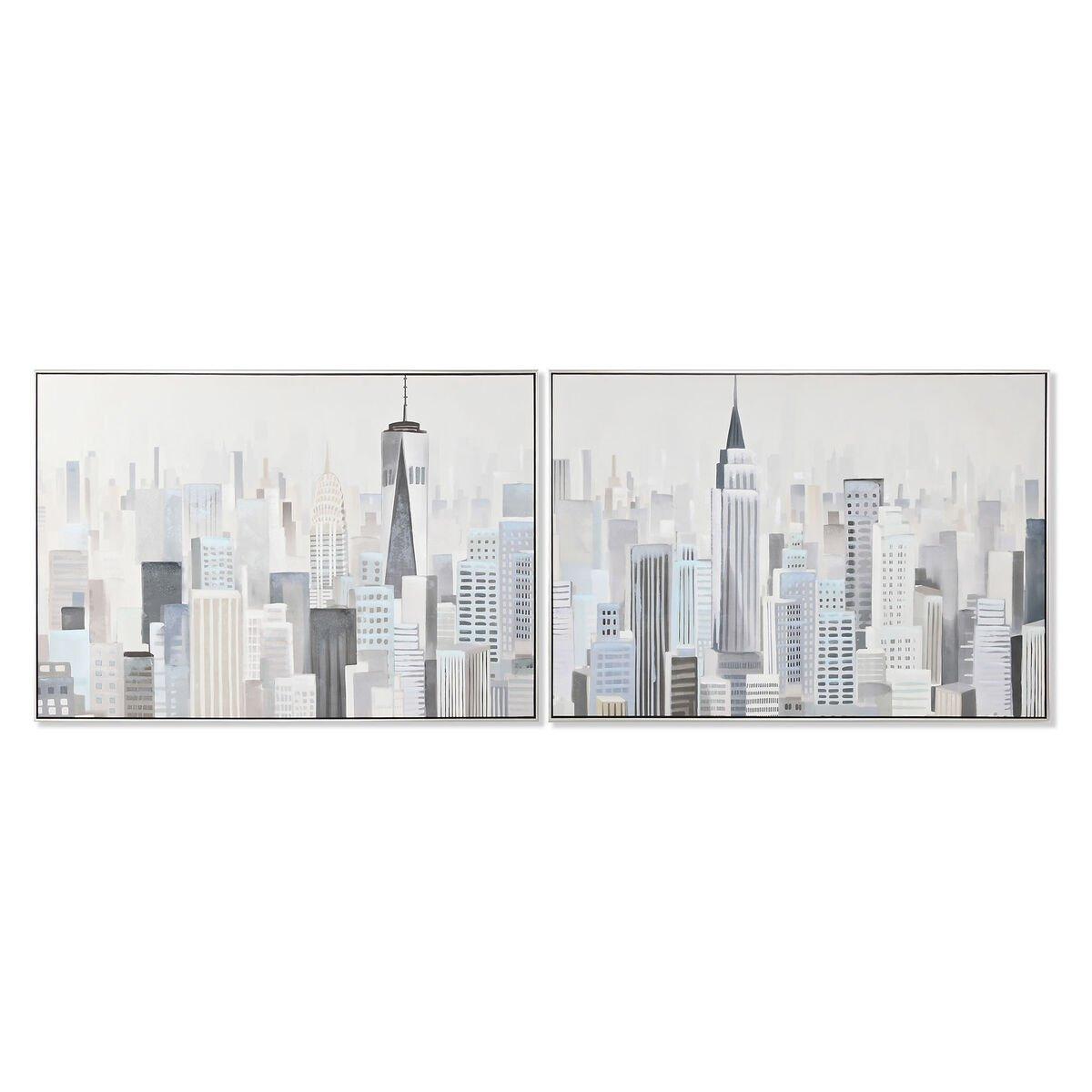 Lienzo Home ESPRIT Poliestireno Lienzo 122,3 x 4,5 x 82,3 cm
