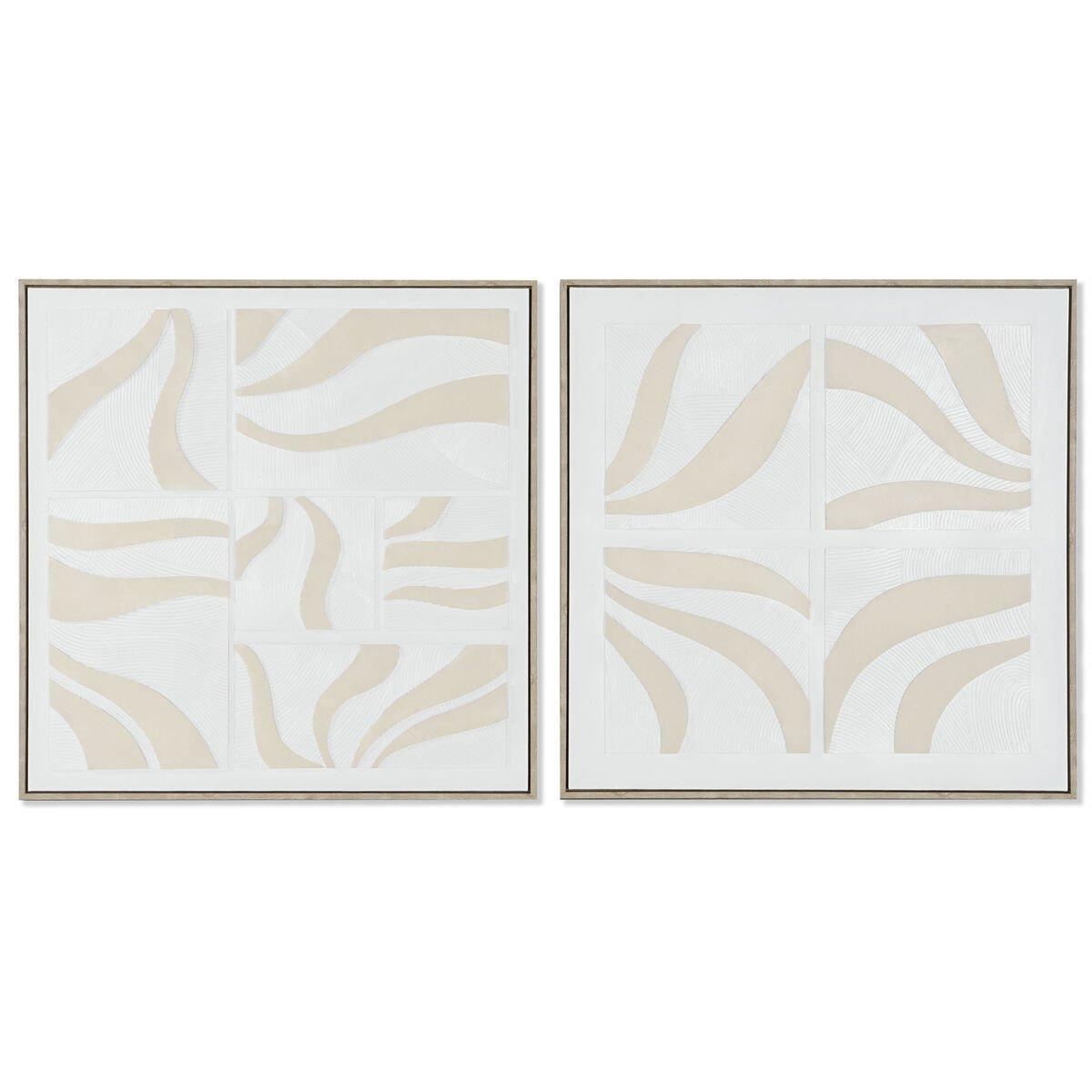 Lienzo Home ESPRIT Poliestireno Lienzo 83 x 4,5 x 83 cm