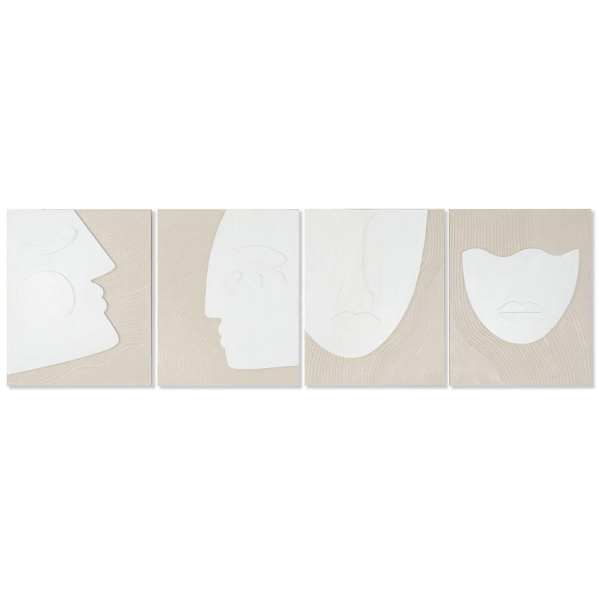 Lienzo Home ESPRIT Yeso Lienzo 40 x 3 x 50 cm