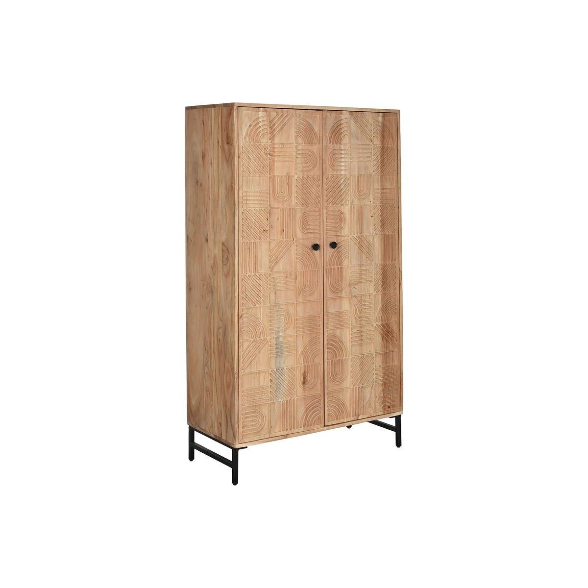 Aparador Home ESPRIT Marrón Metal Acacia 90 x 40 x 161 cm