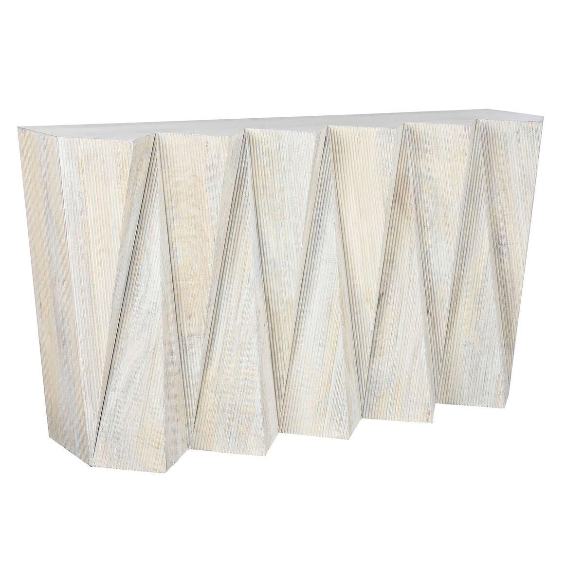 Consola Home ESPRIT Amarillo Beige Madera de mango 150 x 35 x 80 cm
