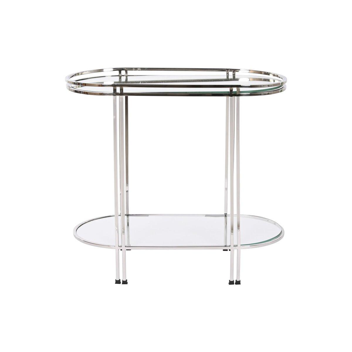 Mesa auxiliar Home ESPRIT Plateado Acero Espejo 70 x 35 x 63 cm