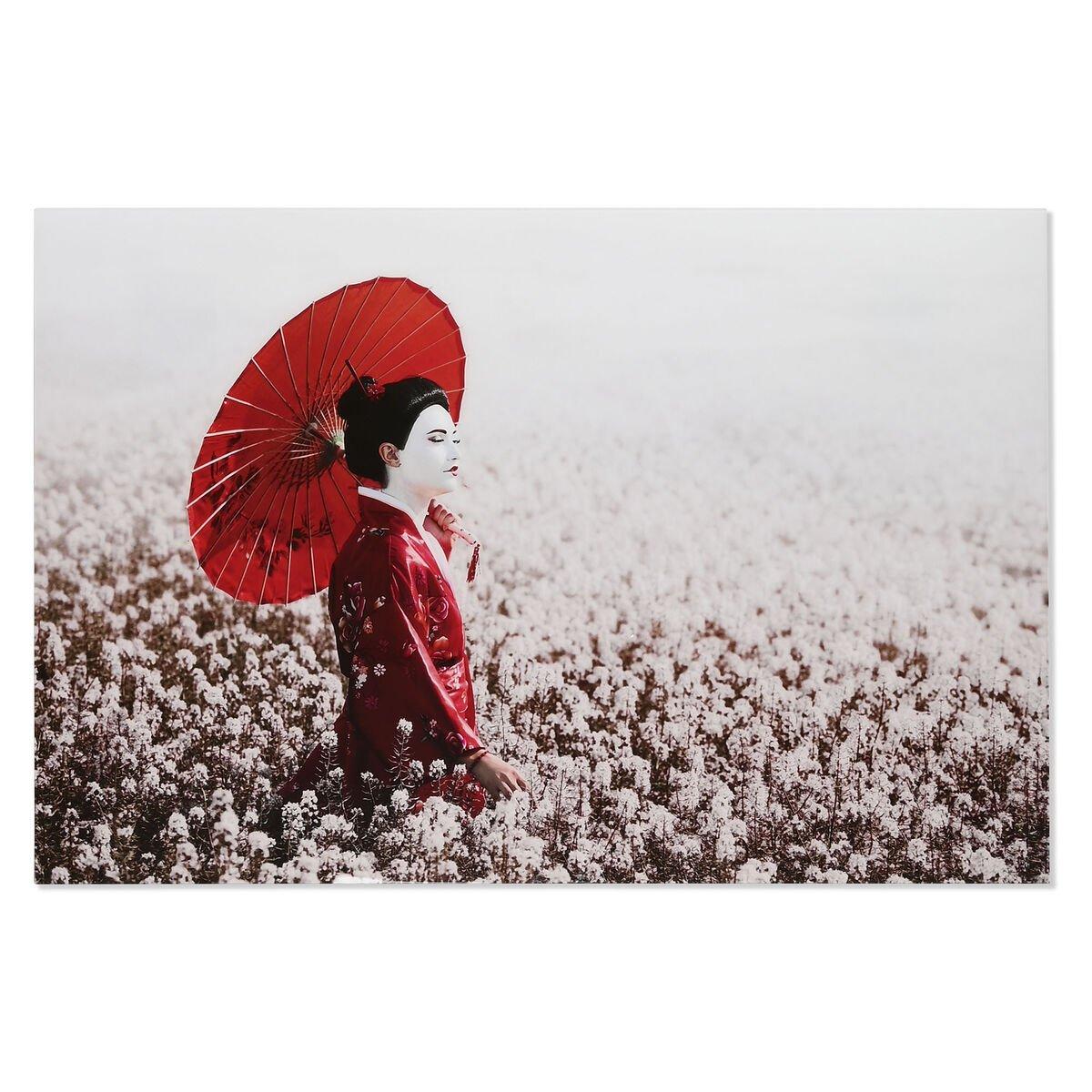 Cuadro Home ESPRIT Cristal Templado 150 x 0,04 x 100 cm Geisha