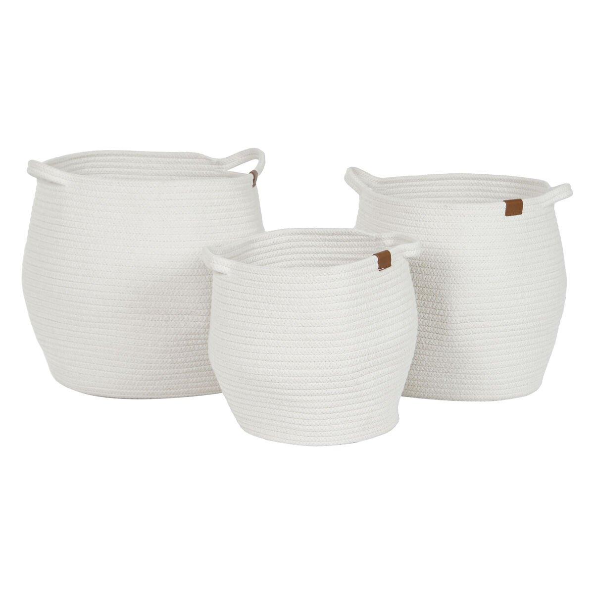 Juego de Cestas Home ESPRIT Moderno 34 x 34 x 34 cm