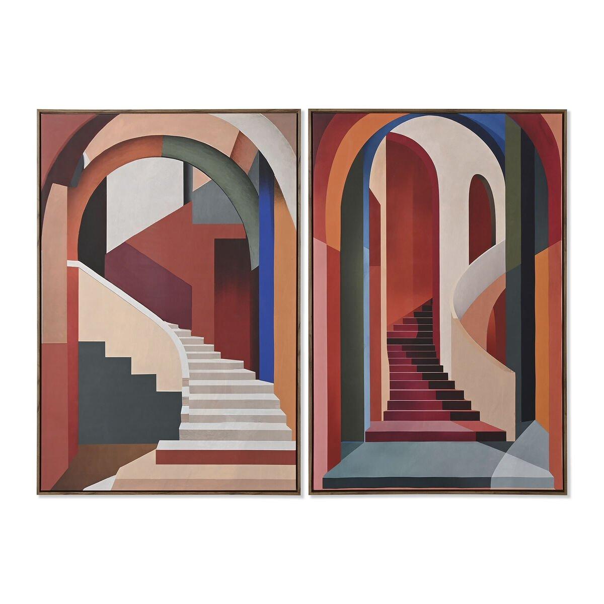 Lienzo Home ESPRIT Poliestireno Lienzo 80 x 4,5 x 120 cm