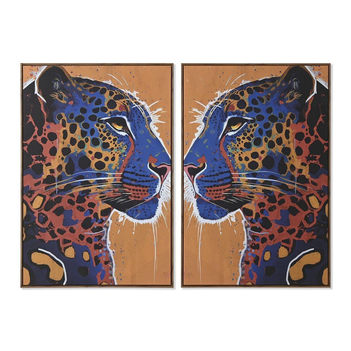Lienzo Home ESPRIT Poliestireno Lienzo 80 x 4,5 x 120 cm
