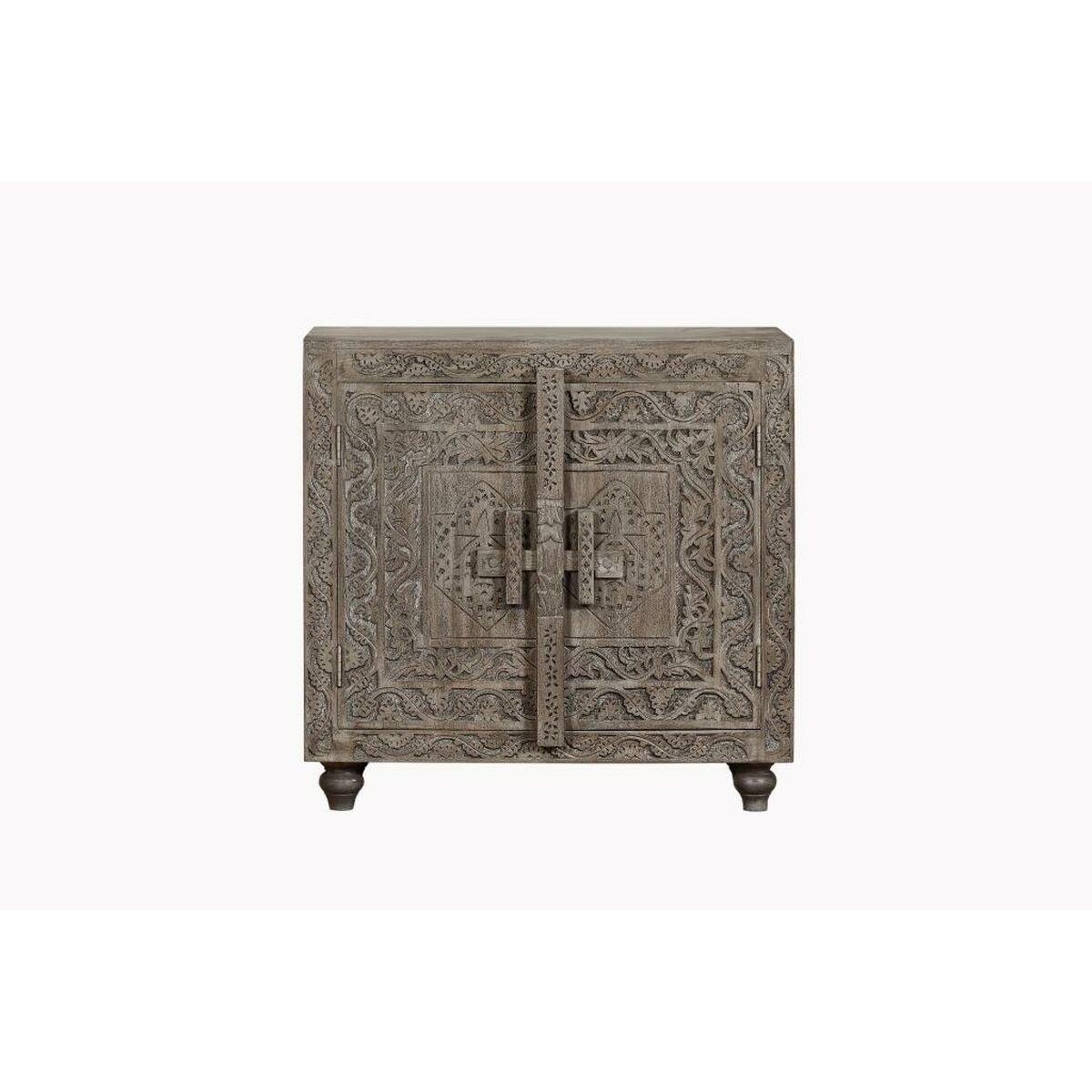 Aparador Home ESPRIT Gris Marrón claro Madera 91,5 x 40 x 90 cm