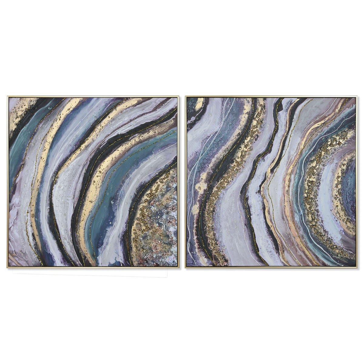 Lienzo Home ESPRIT Poliestireno Lienzo 82 x 4,5 x 82 cm