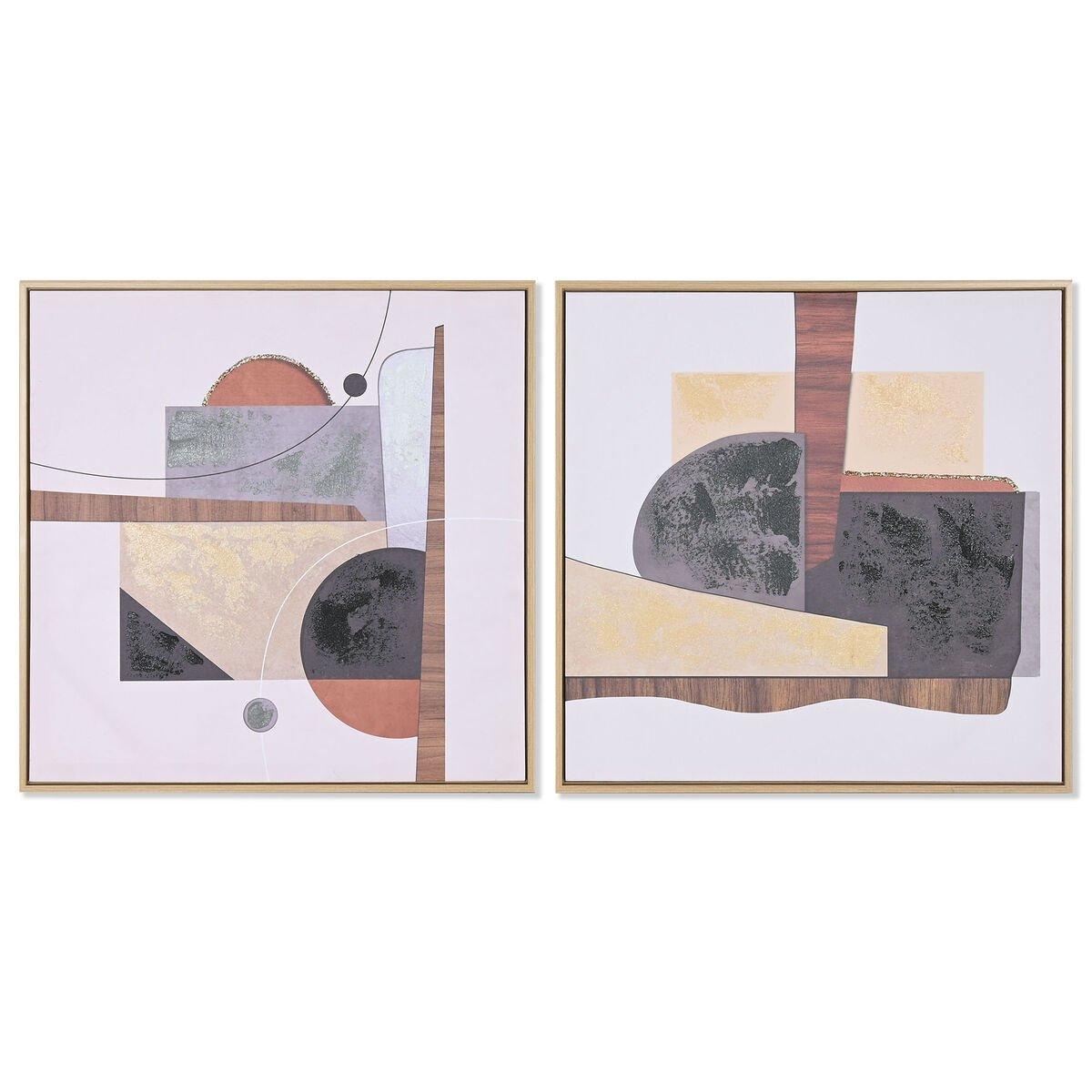 Lienzo Home ESPRIT Poliestireno Lienzo 62,5 x 2,8 x 62,5 cm