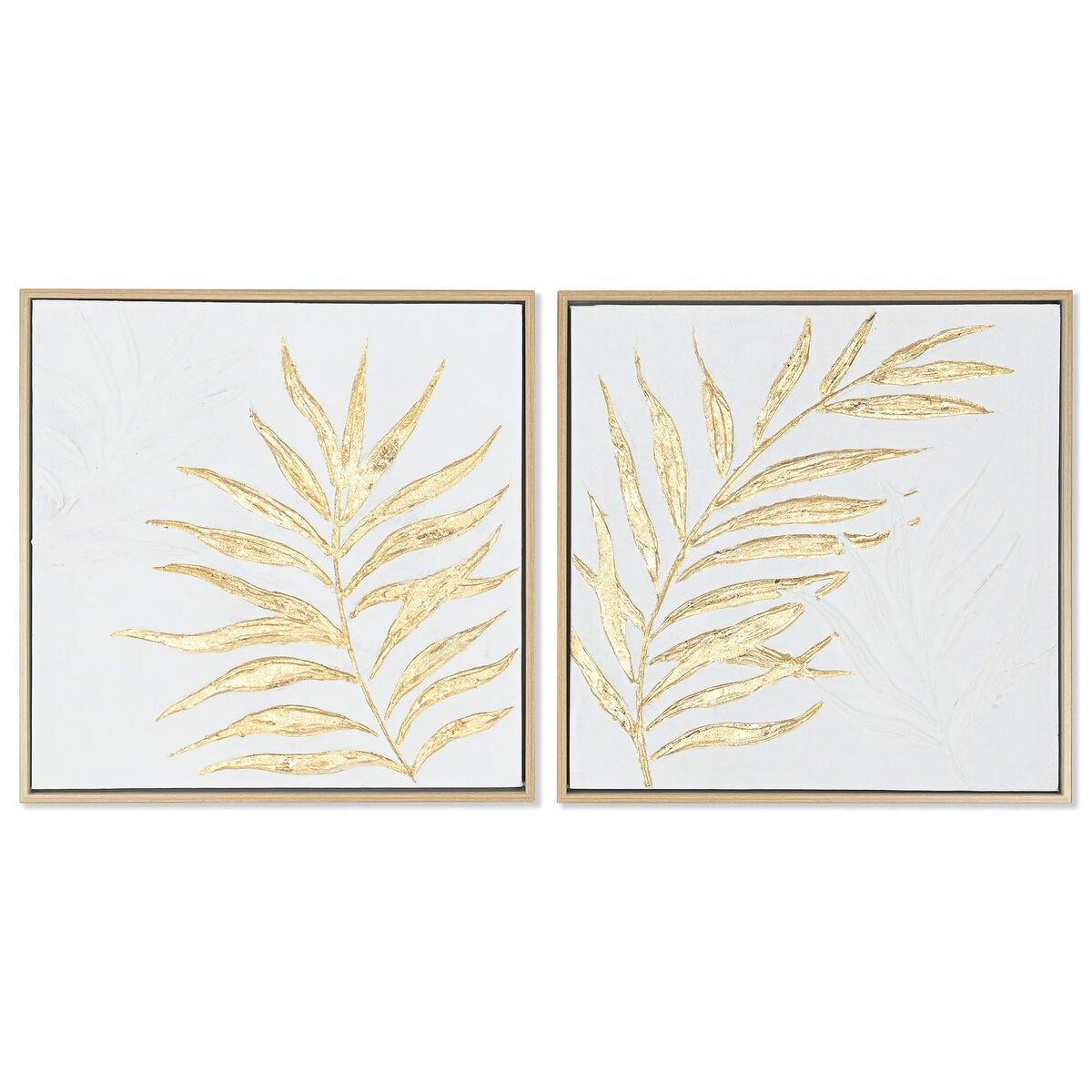 Lienzo Home ESPRIT Lienzo Madera MDF 42 x 4 x 42 cm