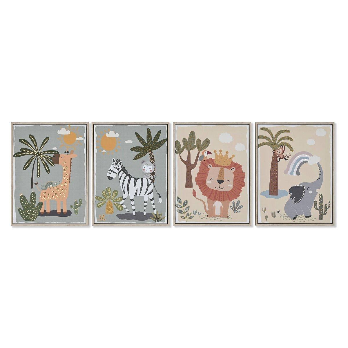 Lienzo Home ESPRIT Poliestireno Lienzo 30 x 3 x 40 cm