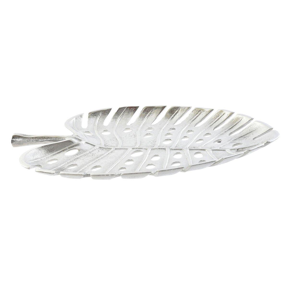 Centro de Mesa Home ESPRIT Plateado Aluminio 38,5 x 28 x 3 cm