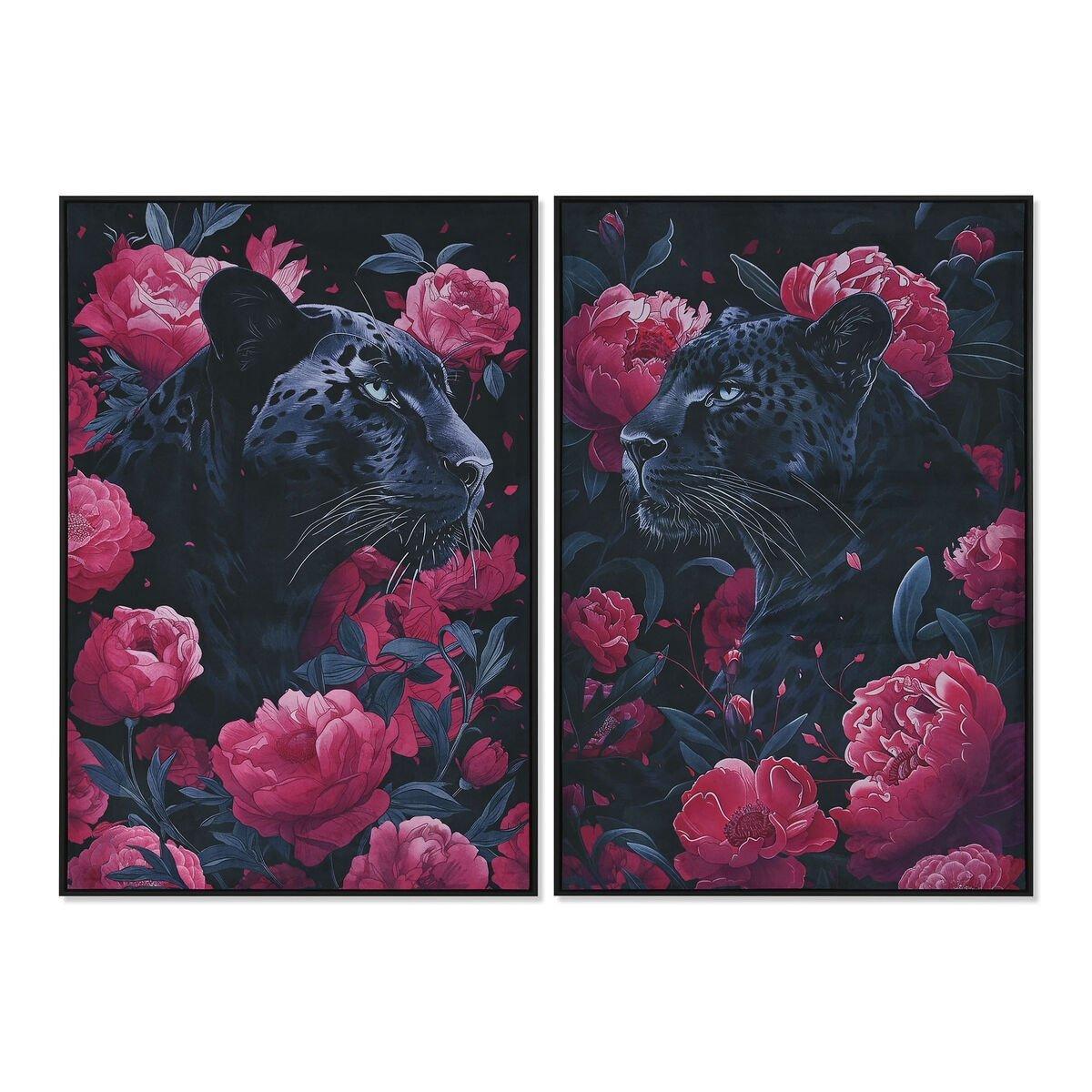 Lienzo Home ESPRIT Terciopelo Lienzo 83 x 4 x 123 cm