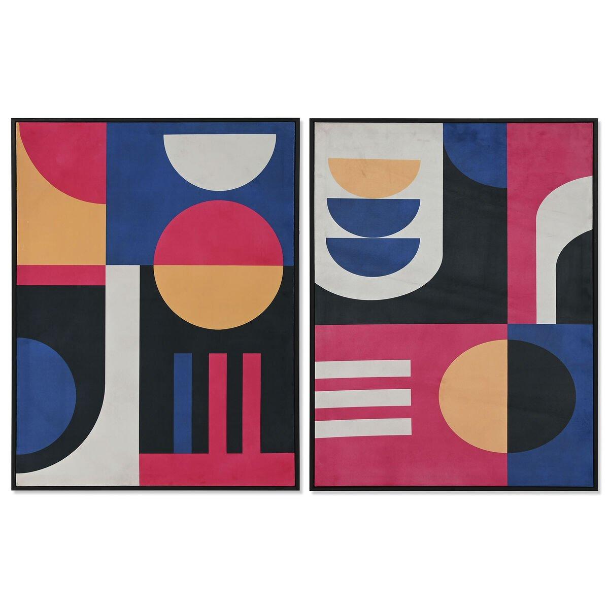 Lienzo Home ESPRIT Terciopelo Lienzo 63 x 3 x 83 cm