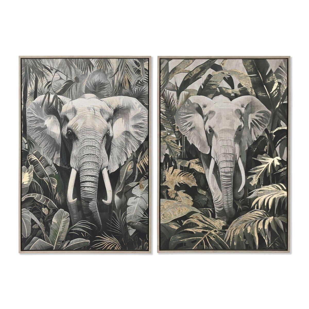 Lienzo Home ESPRIT Poliestireno Lienzo 63 x 4,5 x 93 cm