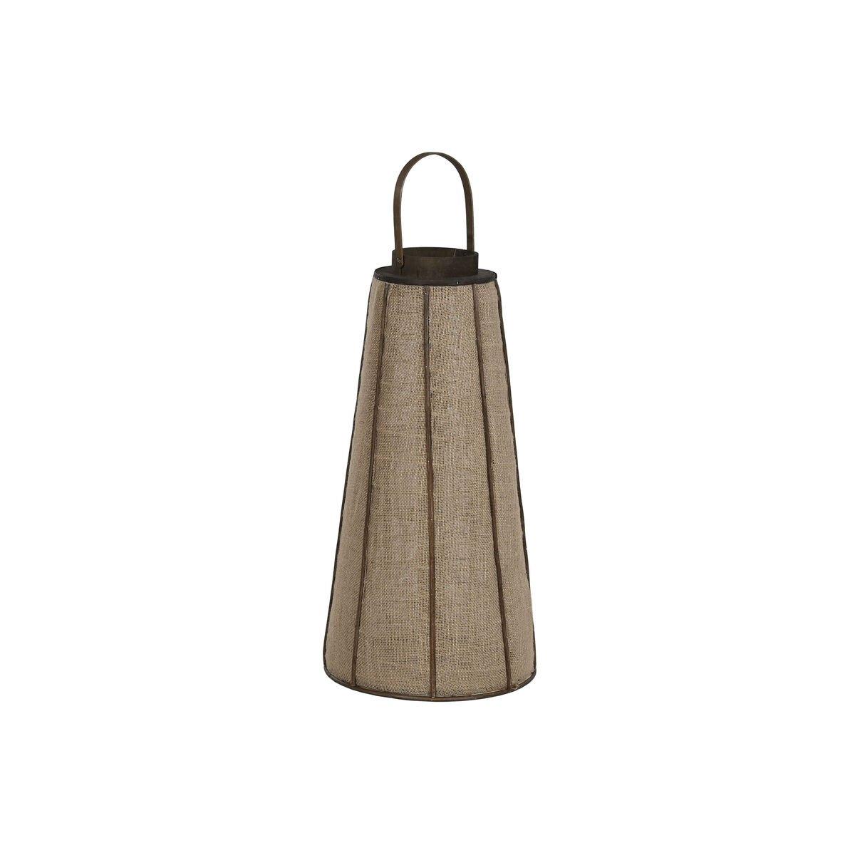 Portavelas Home ESPRIT Natural Yute Bambú 33,5 x 33,5 x 66 cm