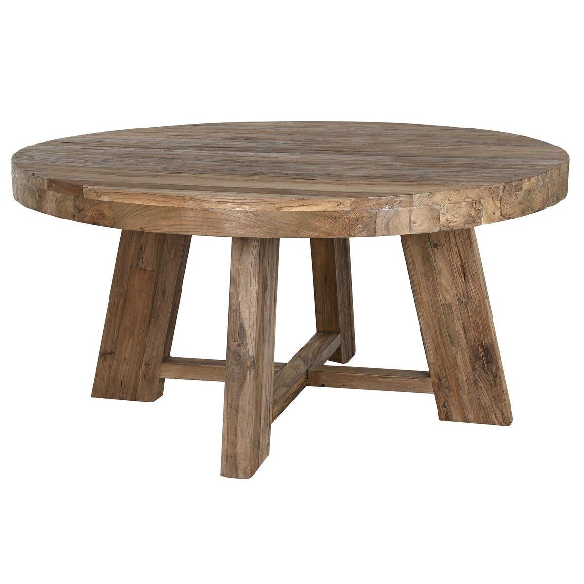 Mesa de Comedor Home ESPRIT madera de teca 160 X 160 X 78 cm