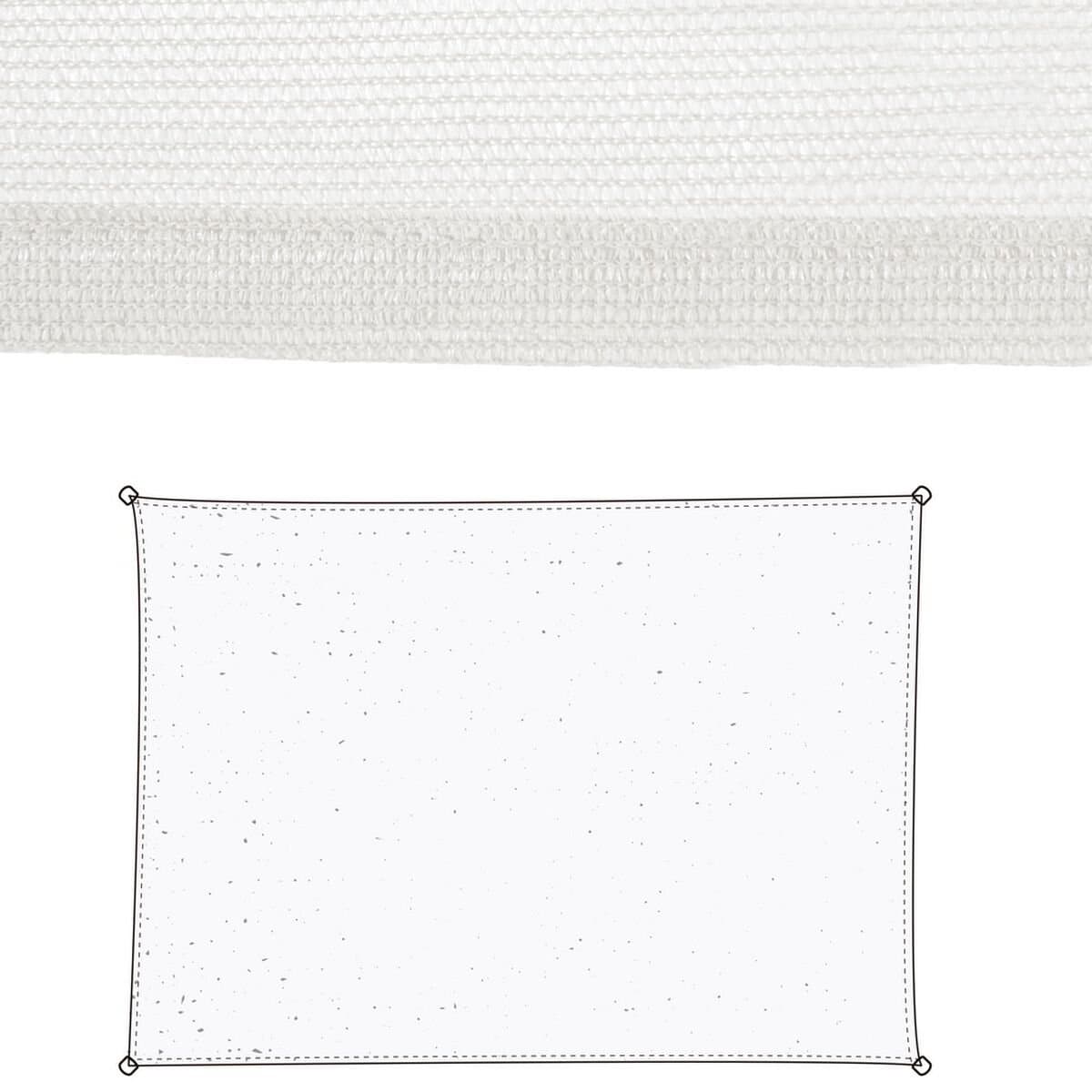 Vela de sombra Vela sombreo Blanco 3 x 4 m 300 x 400 x 0,5 cm Toldo