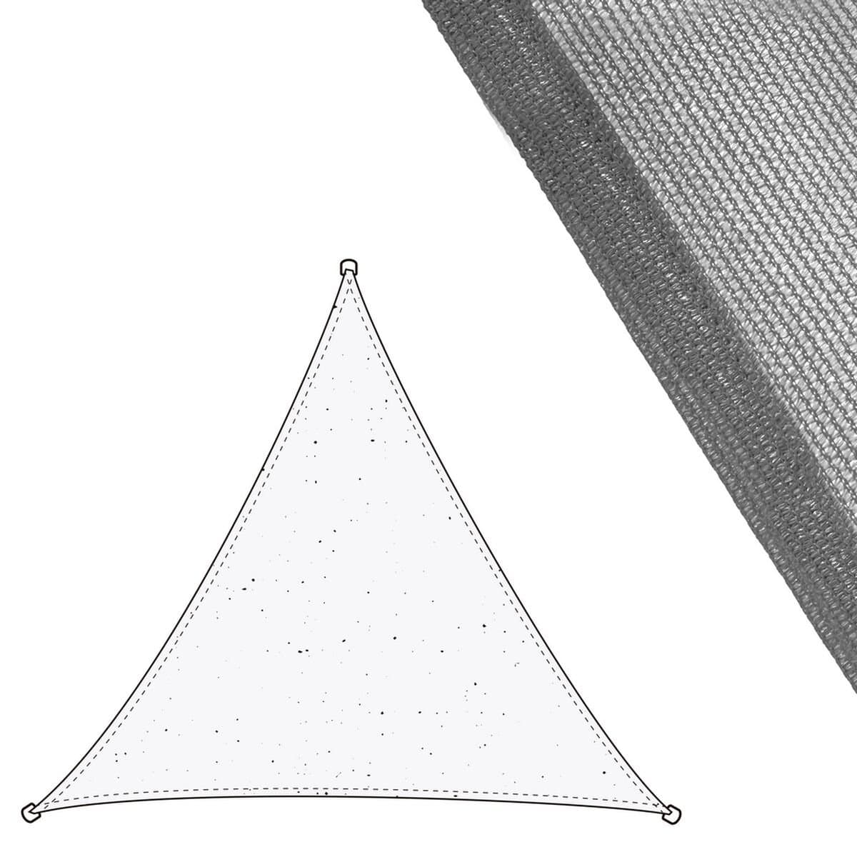 Vela de sombra Vela sombreo Gris 3 x 3 m 300 x 300 x 0,5 cm Toldo