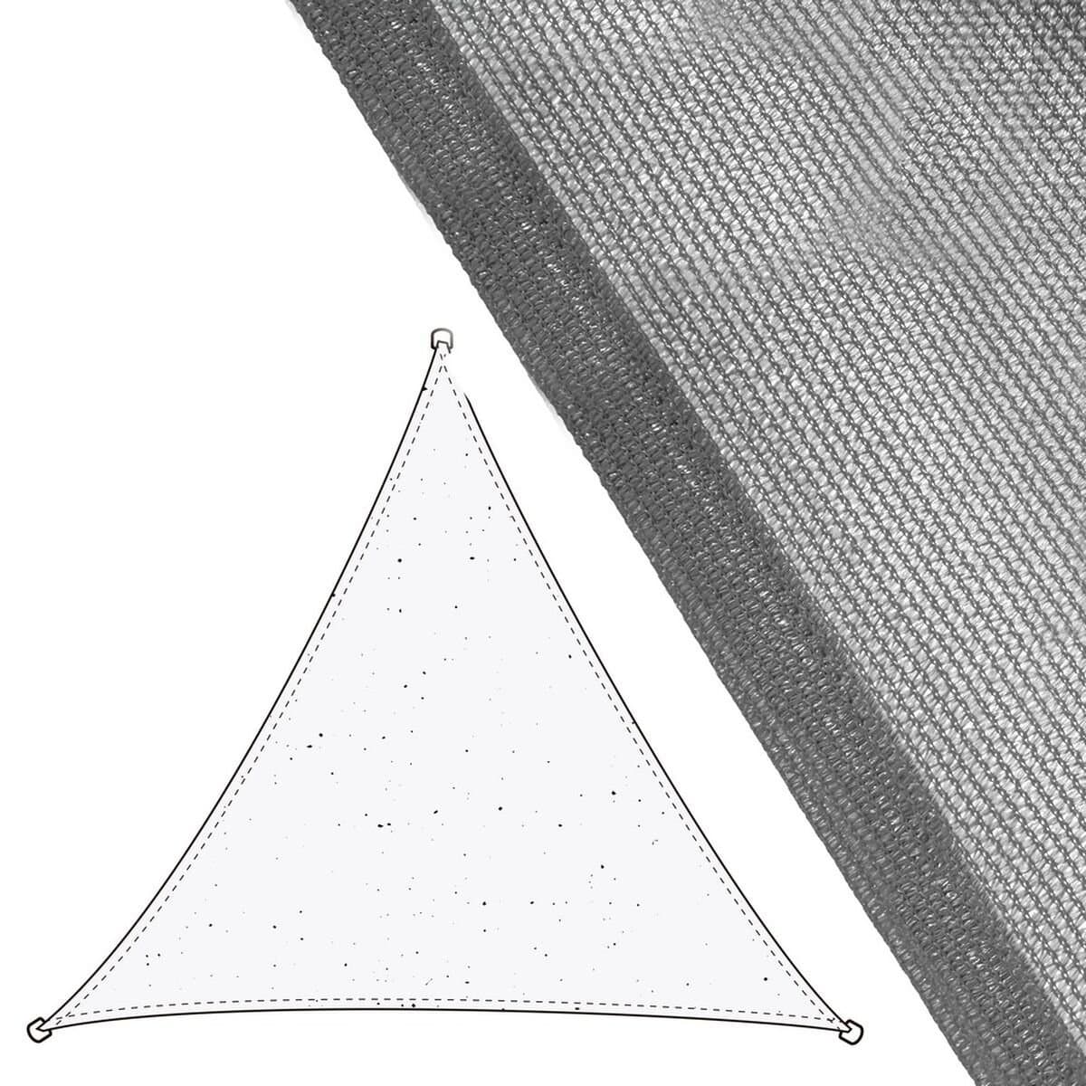 Vela de sombra Vela sombreo Gris 5 x 5 m 500 x 500 x 0,5 cm Toldo