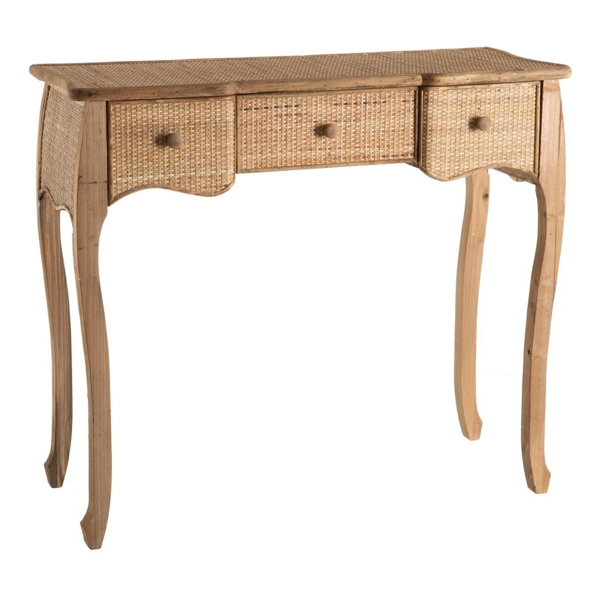 Aparador RATÁN Natural Ratán Madera de abeto Madera MDF 91 x 36 x 80 cm