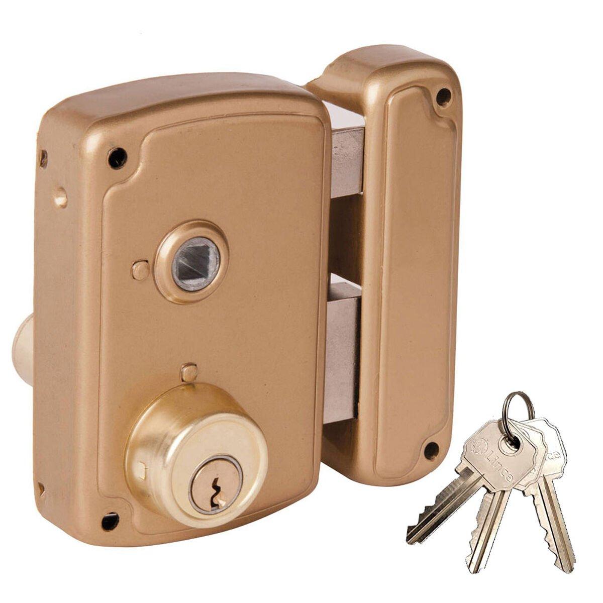 Cerradura de sobreponer UCEM 4056bhb065d Hierro Derecha