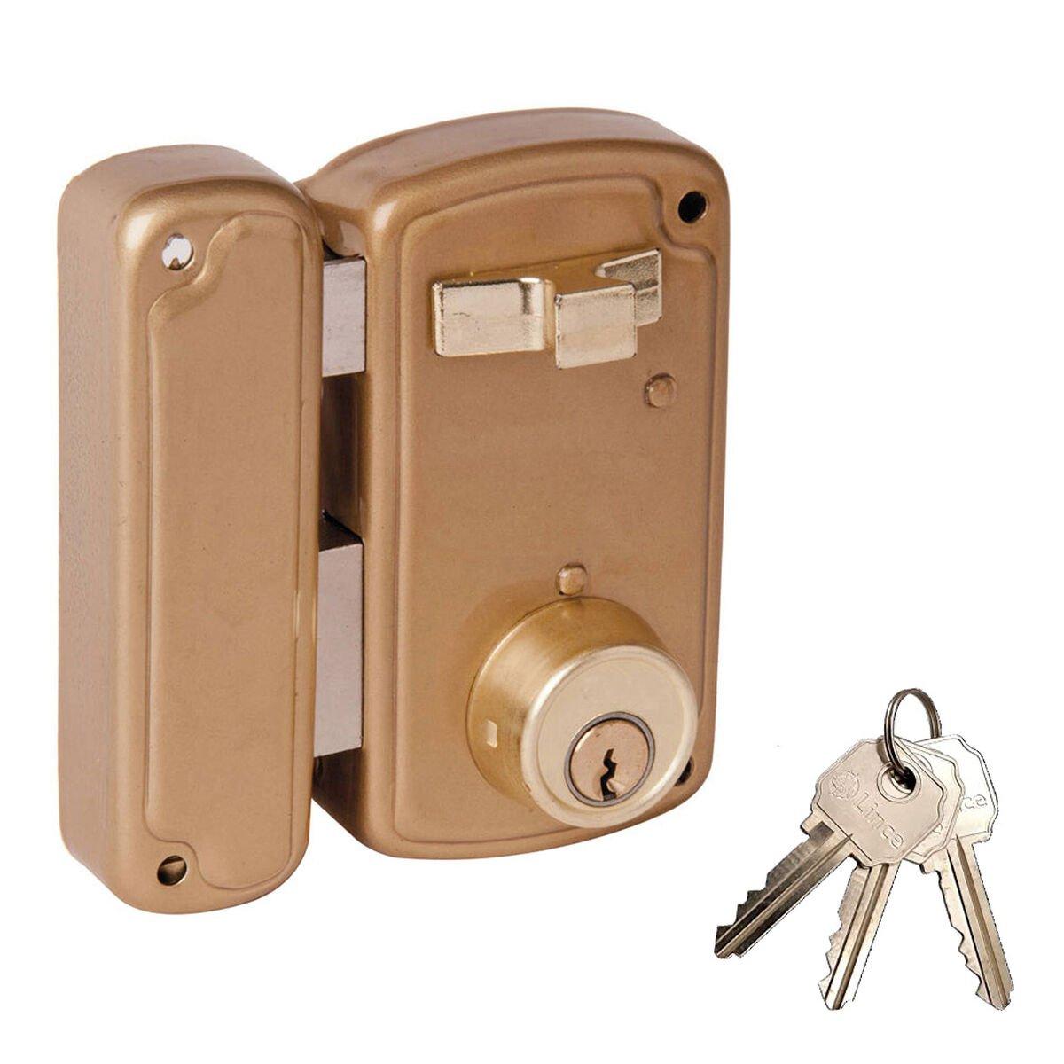 Cerradura de sobreponer UCEM 4056bhb075i Hierro Izquierda Monopunto