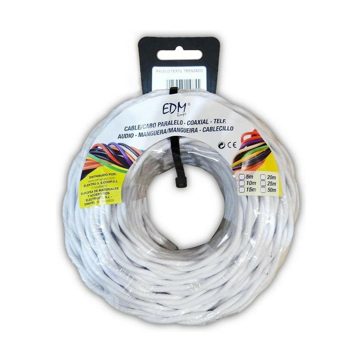 Cable EDM 11887 Blanco 2 x 2,5 mm 5 m