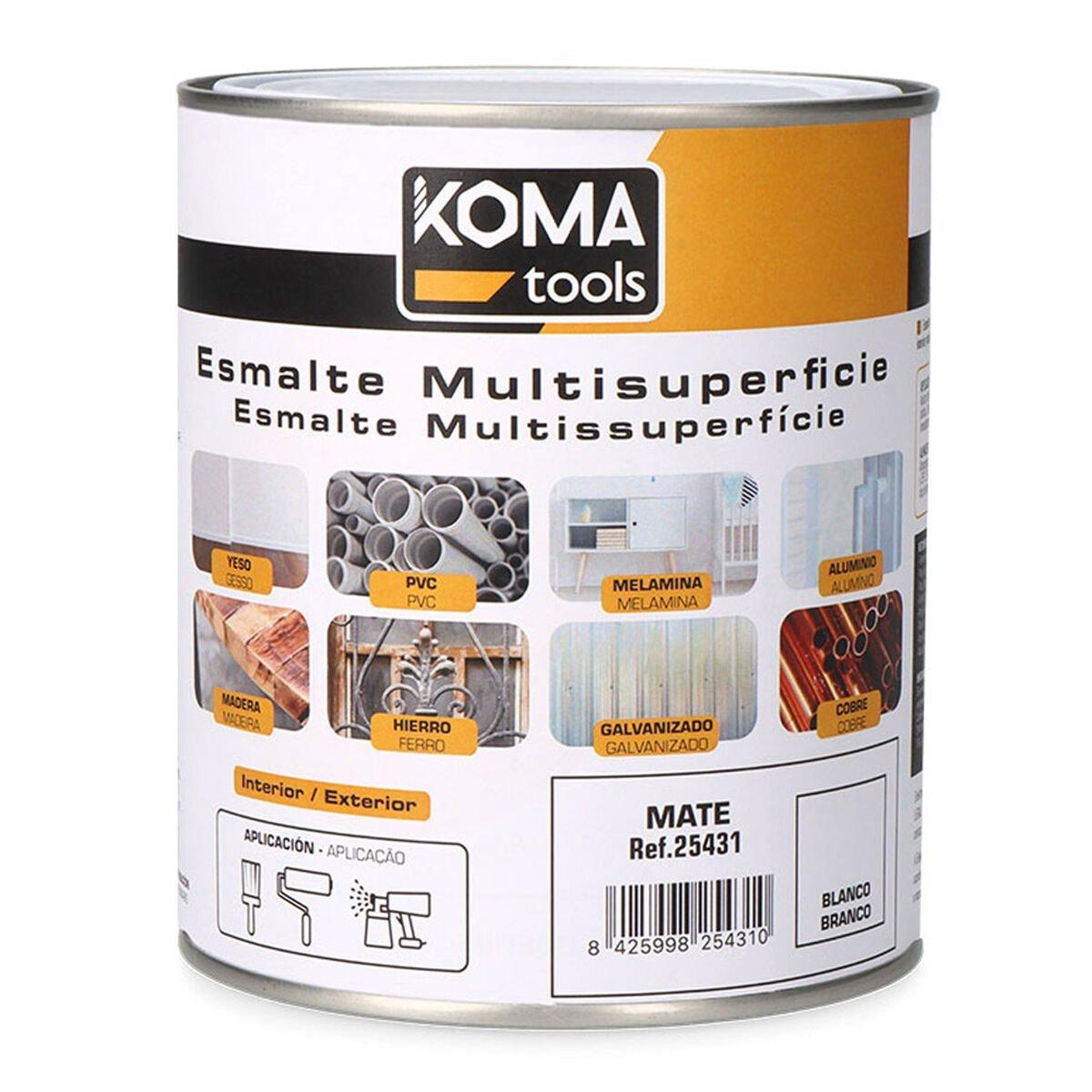 Esmalte acrílico Koma Tools Blanco 750 ml Mate