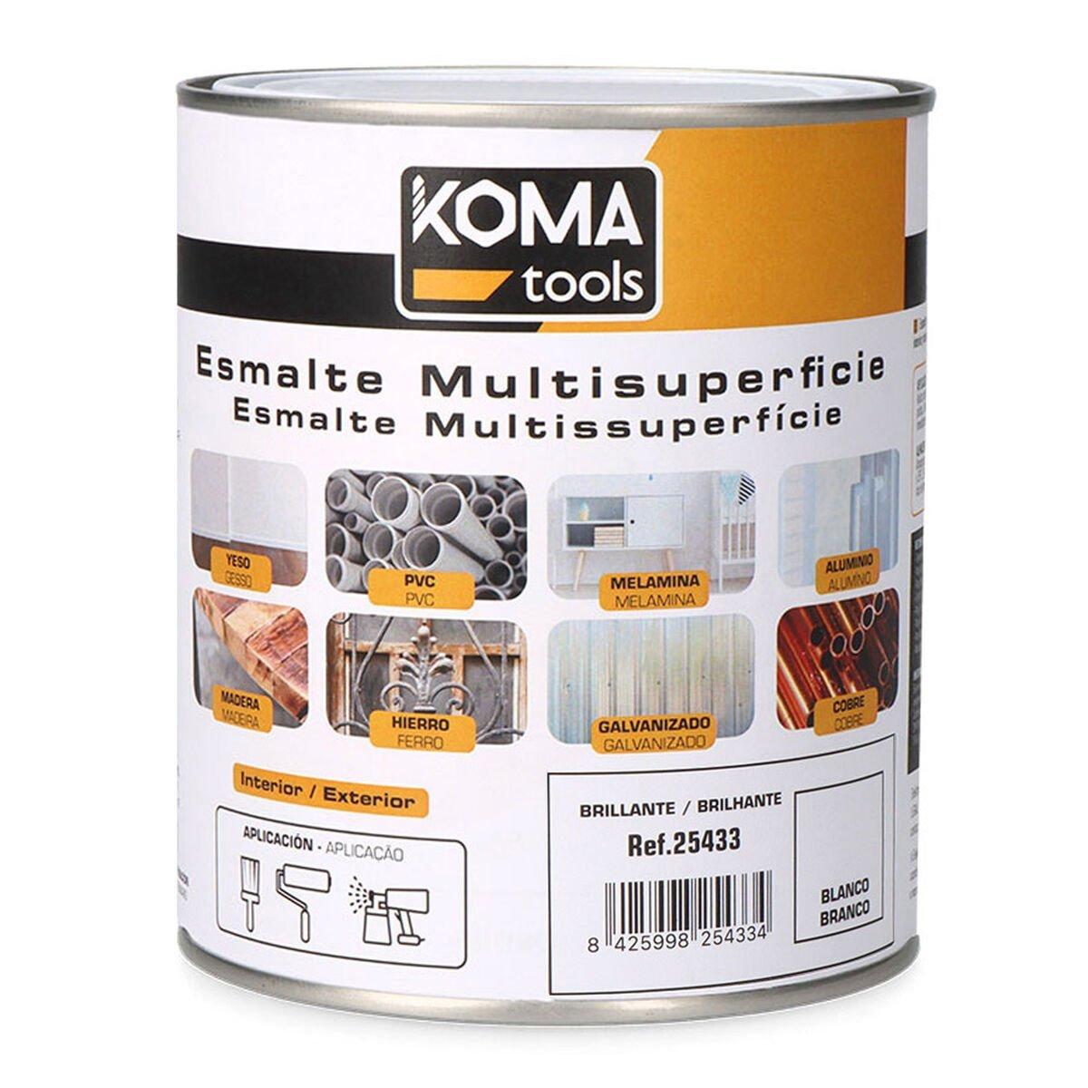 Esmalte acrílico Koma Tools Blanco 750 ml Brillo