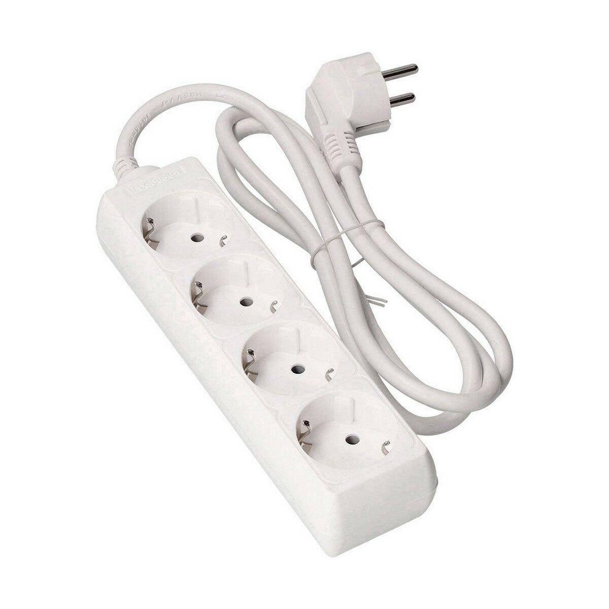 Regleta Enchufes 4 Tomas sin Interruptor EDM 41034 Schuko (3 m)