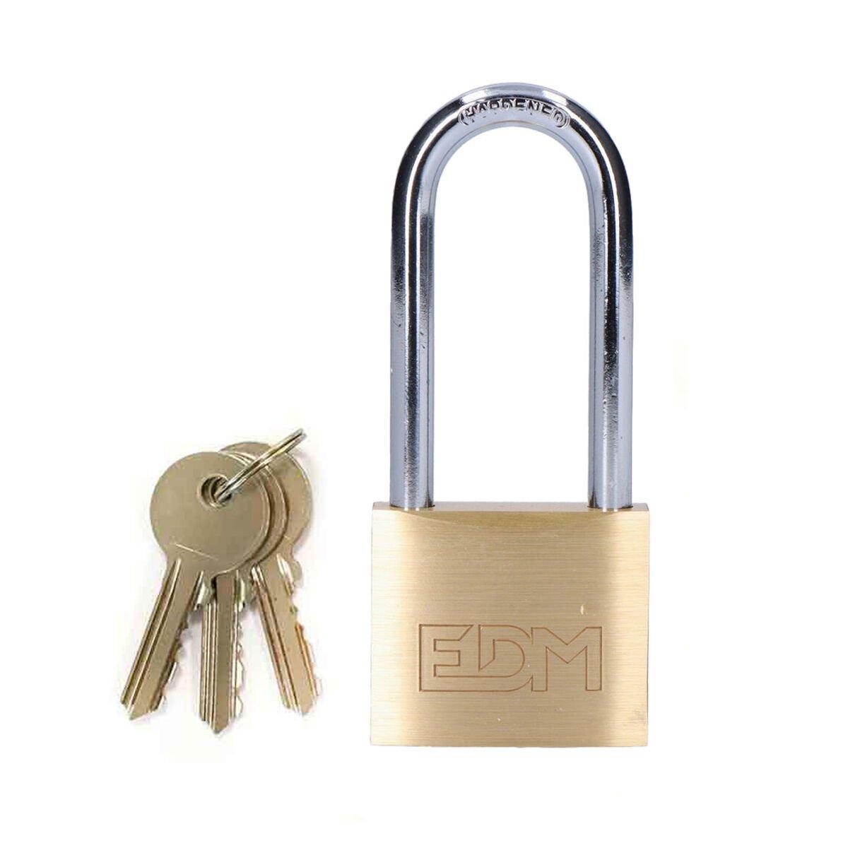 Candado de llave EDM 85228 Latón