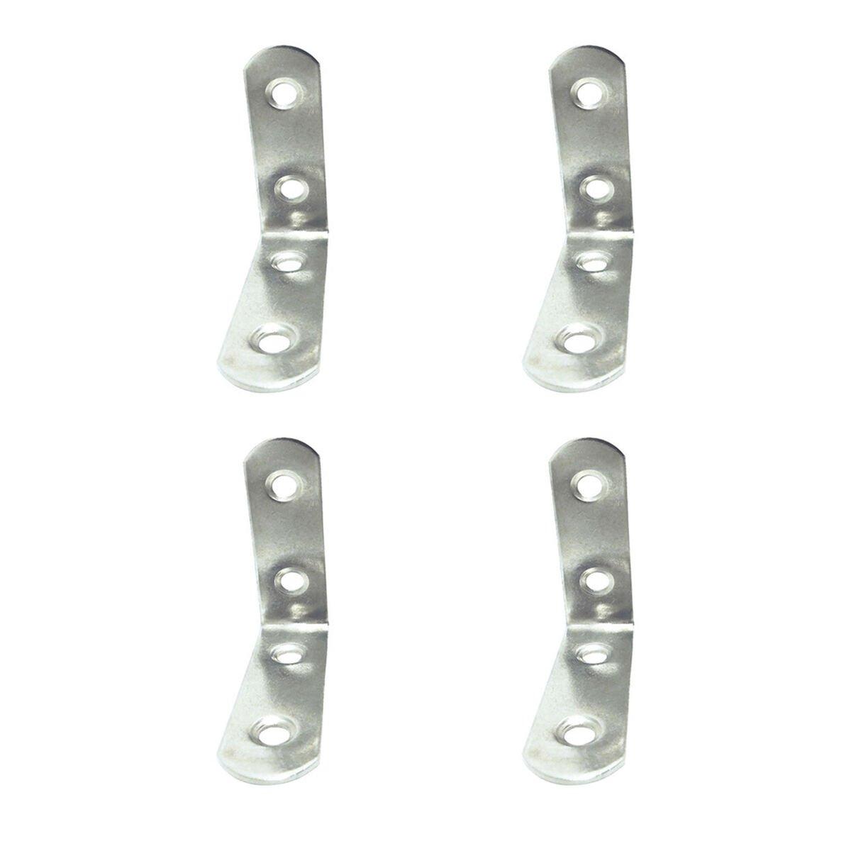 Escuadra de ángulo EDM 86091 an24 Acero Inoxidable 5 x 5 x 1,6 cm 4 Unidades