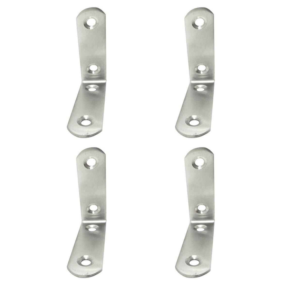Escuadra de ángulo EDM 86092 an24 Acero Inoxidable 6 x 6 x 1,9 cm 4 Unidades