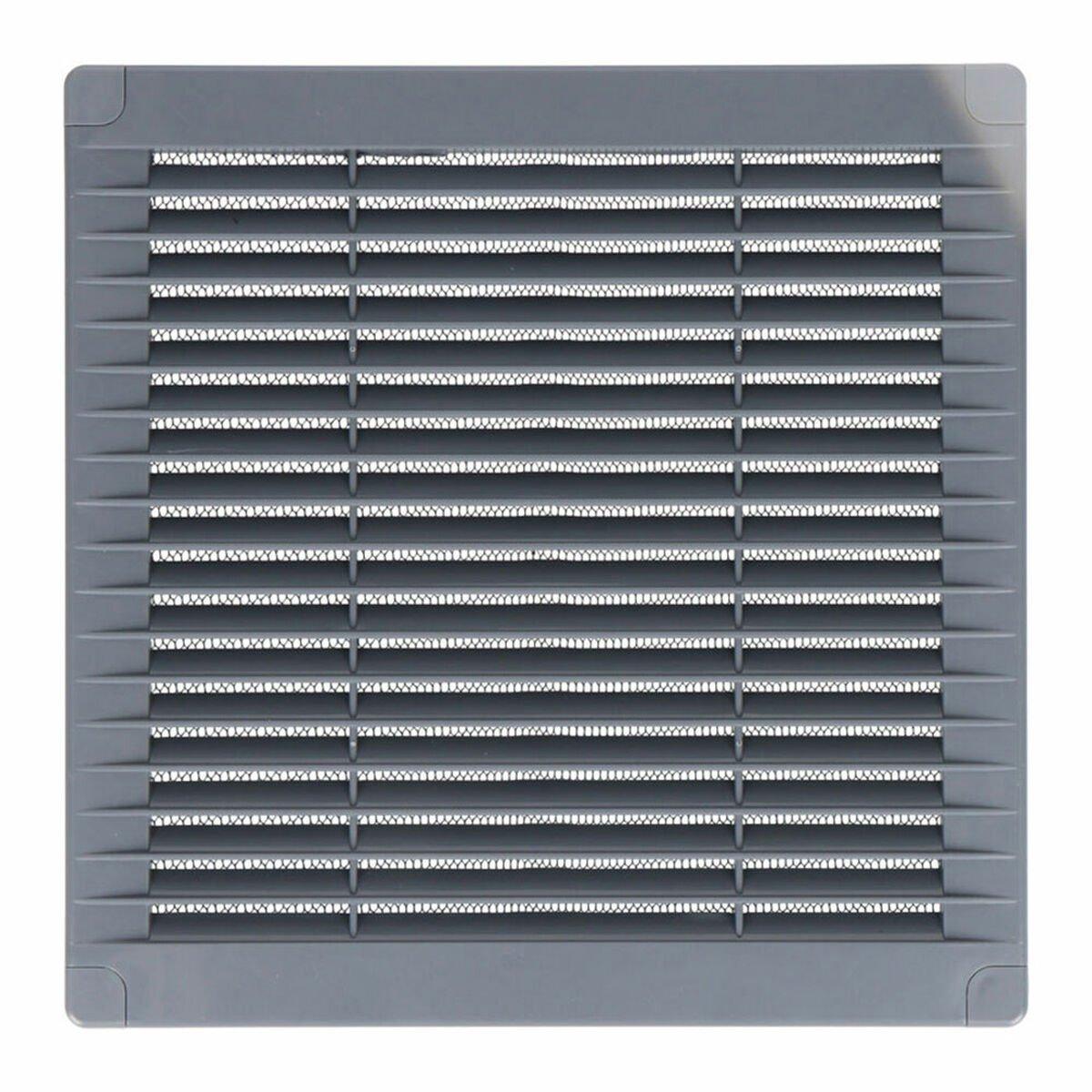 Rejilla de ventilación EDM 87705 Gris 20 x 20 x 0,7 cm Mosquitera