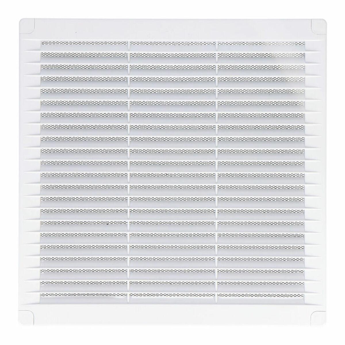 Rejilla de ventilación EDM 87706 Blanco 25 x 25 x 0,7 cm Mosquitera