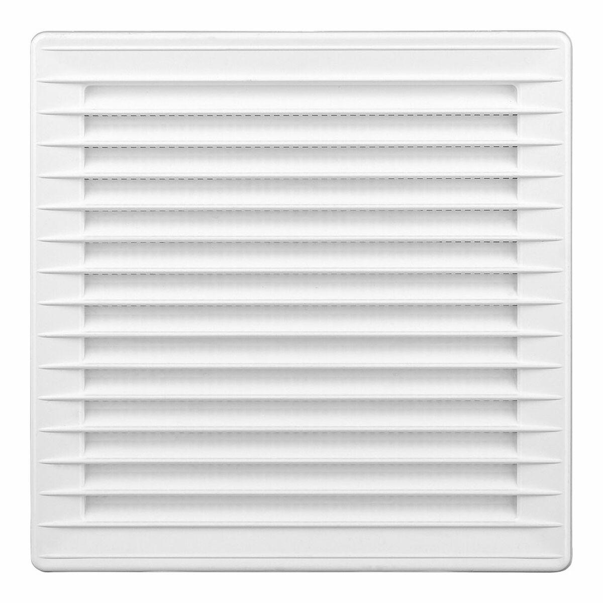 Rejilla de ventilación EDM 87724 Blanco 17 x 17 x 1,15 cm Mosquitera