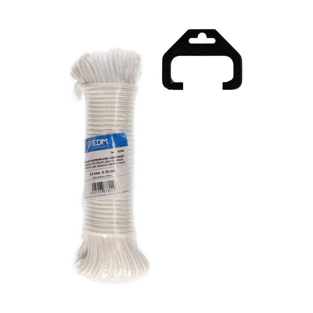 Madeja trenzada EDM 87804 Blanco Polipropileno 4,5 mm x 25 m