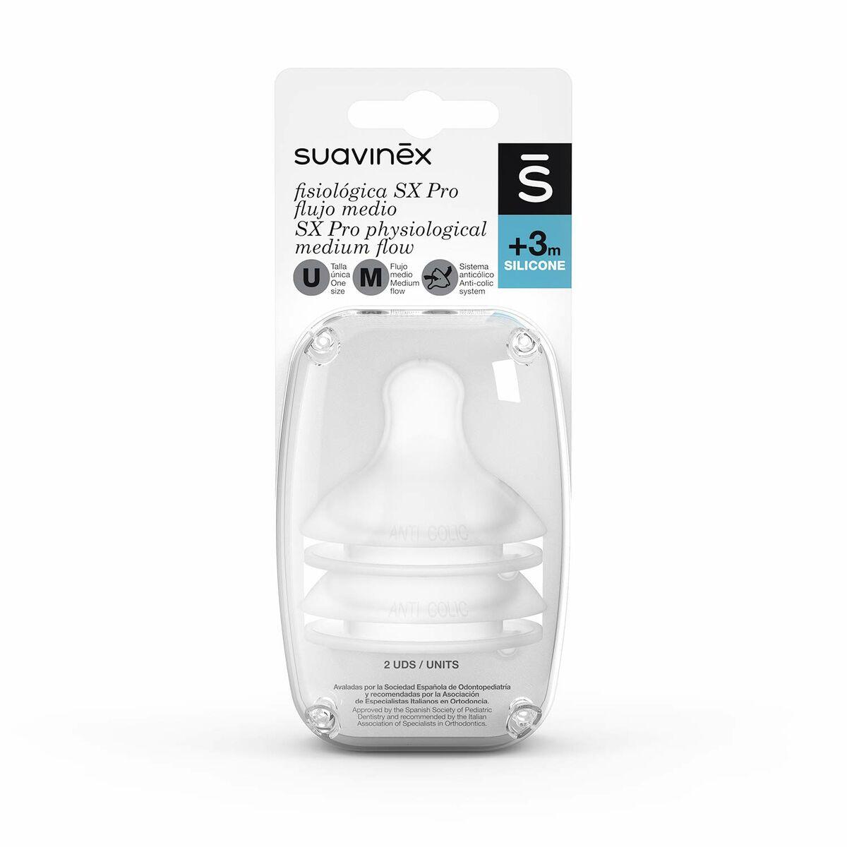 Tetina Suavinex Tetina M Silicona M (2 Unidades)
