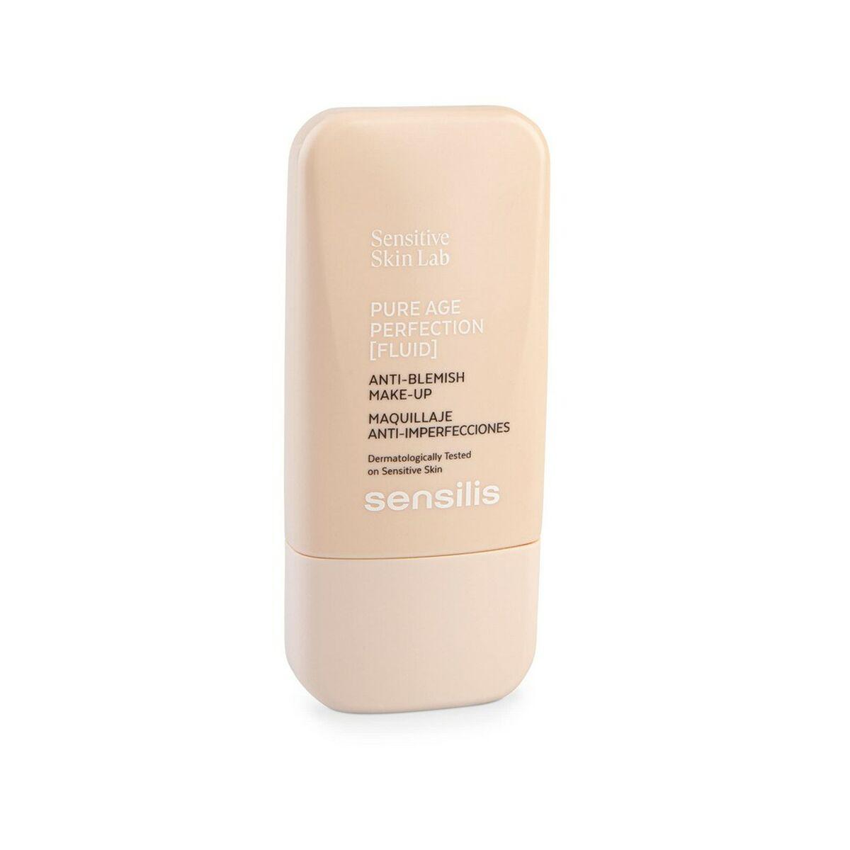 Base de Maquillaje Cremosa Sensilis Pure Age Perfection Nº 04-Peche Dore 30 ml Anti-imperfecciones