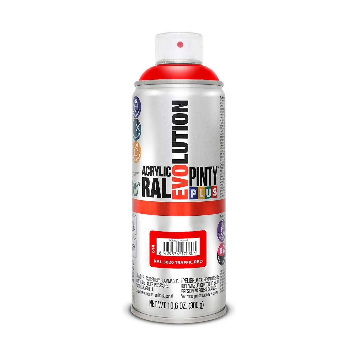 Pintura en spray Pintyplus Evolution RAL 3020 400 ml Traffic Red
