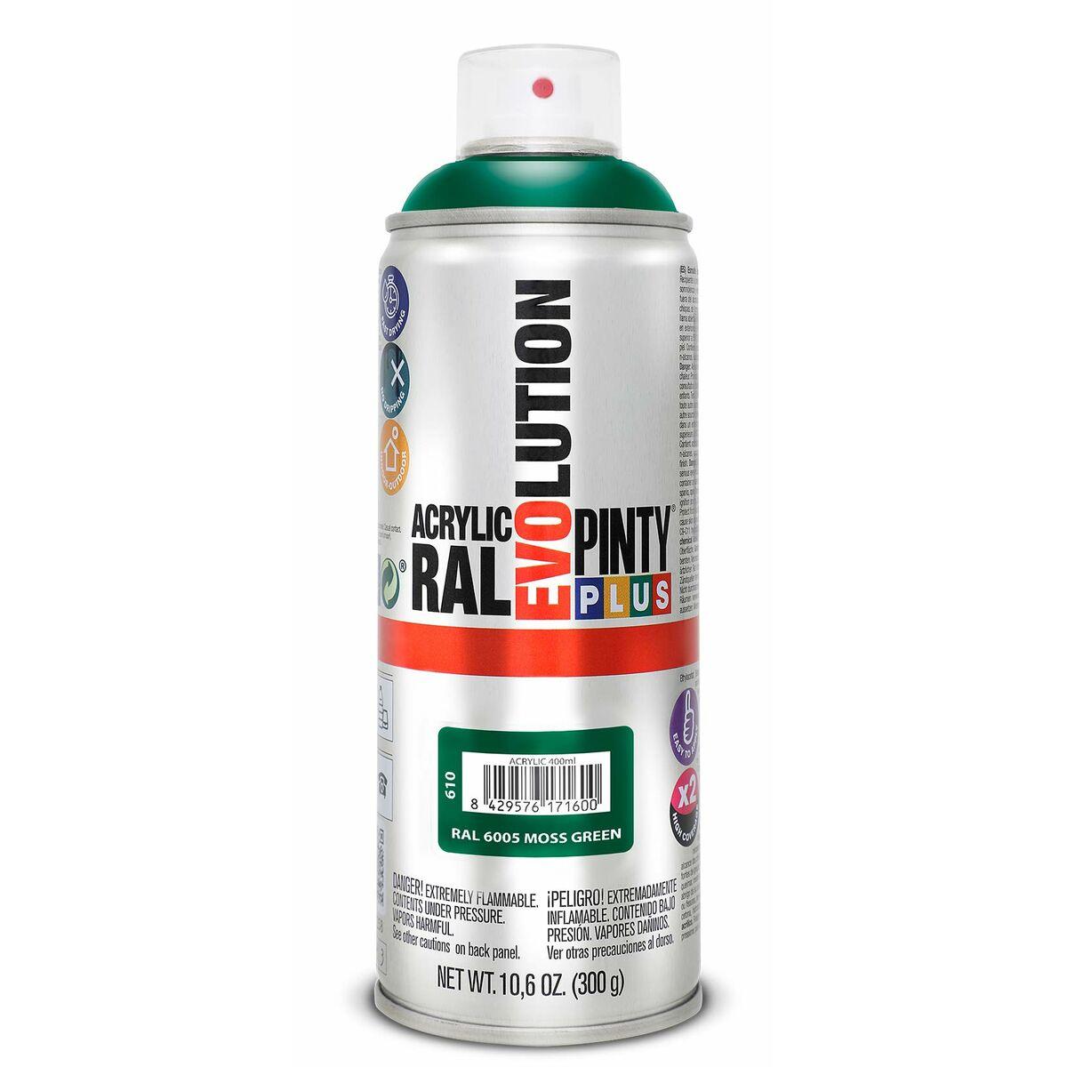 Pintura en spray Pintyplus Evolution RAL 6005 400 ml Moss Green