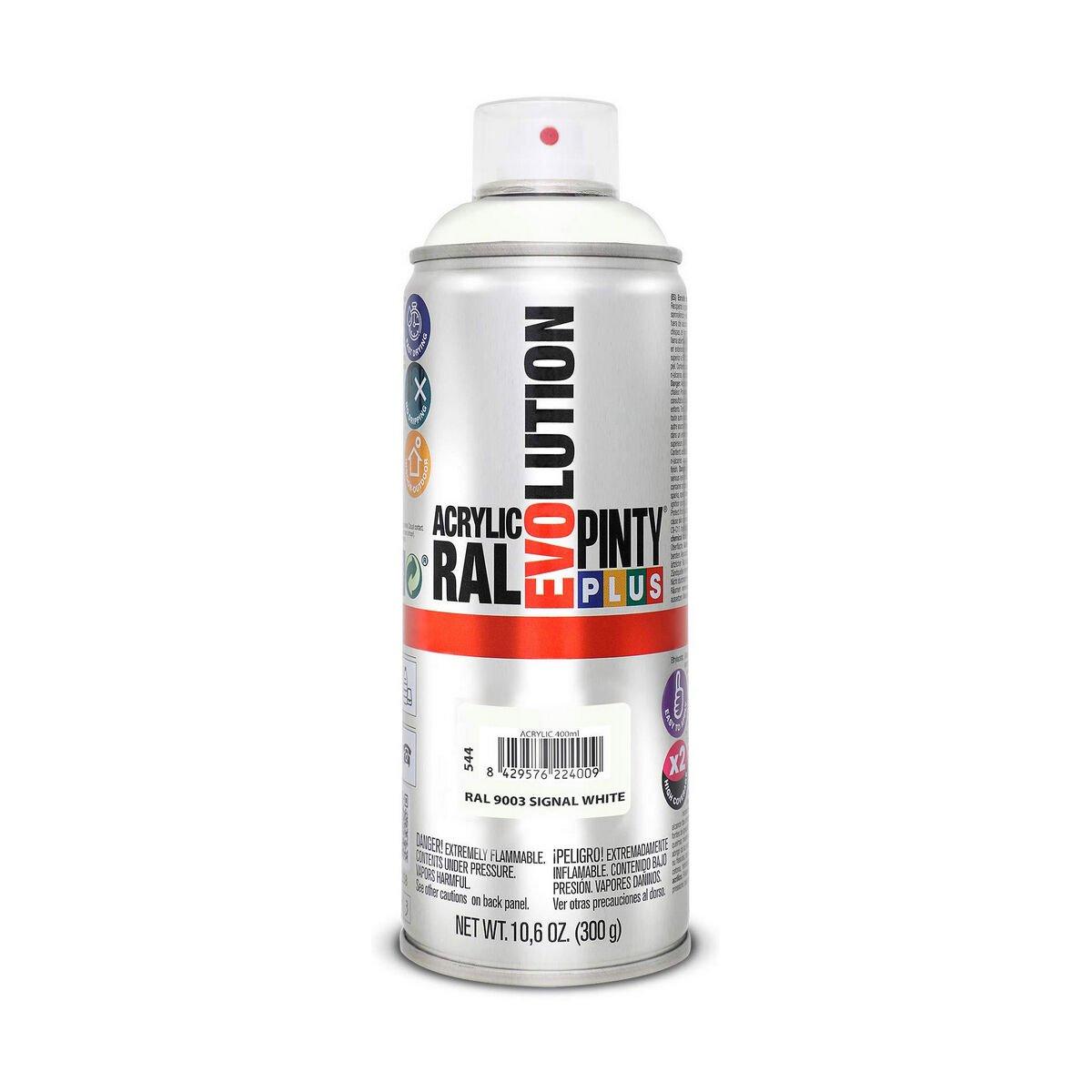 Pintura en spray Pintyplus Evolution RAL 9003 400 ml Signal White
