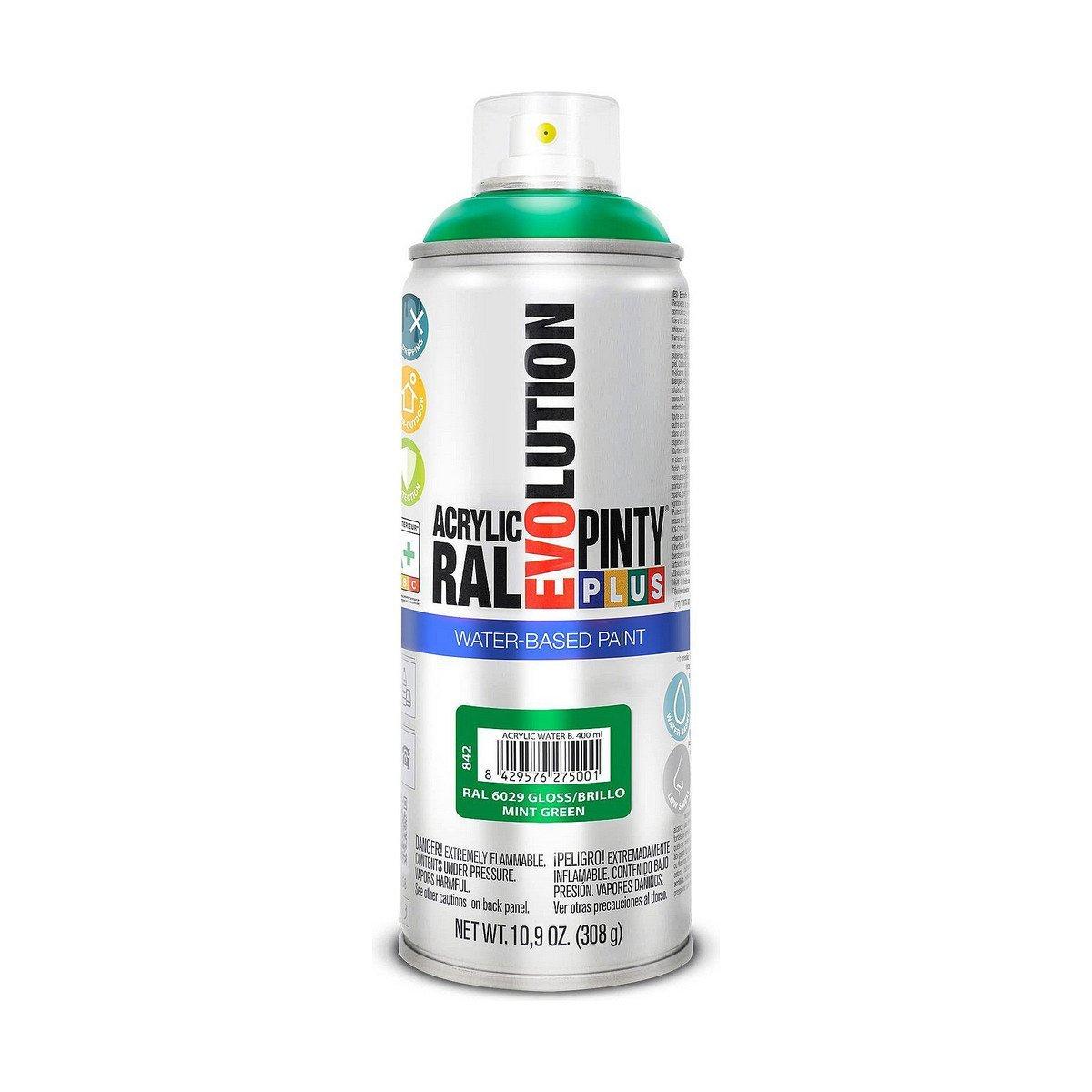 Pintura en spray Pintyplus Evolution RAL 6029 Base de agua Mint Green 400 ml