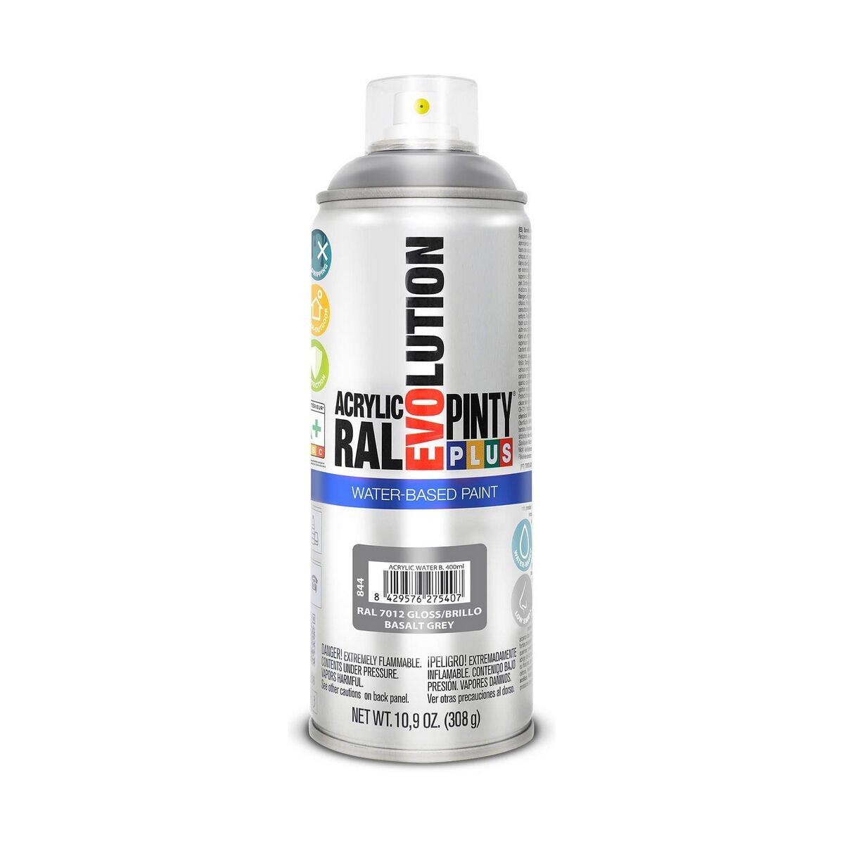Pintura en spray Pintyplus Evolution RAL 7012 400 ml Base de agua Basalt Grey