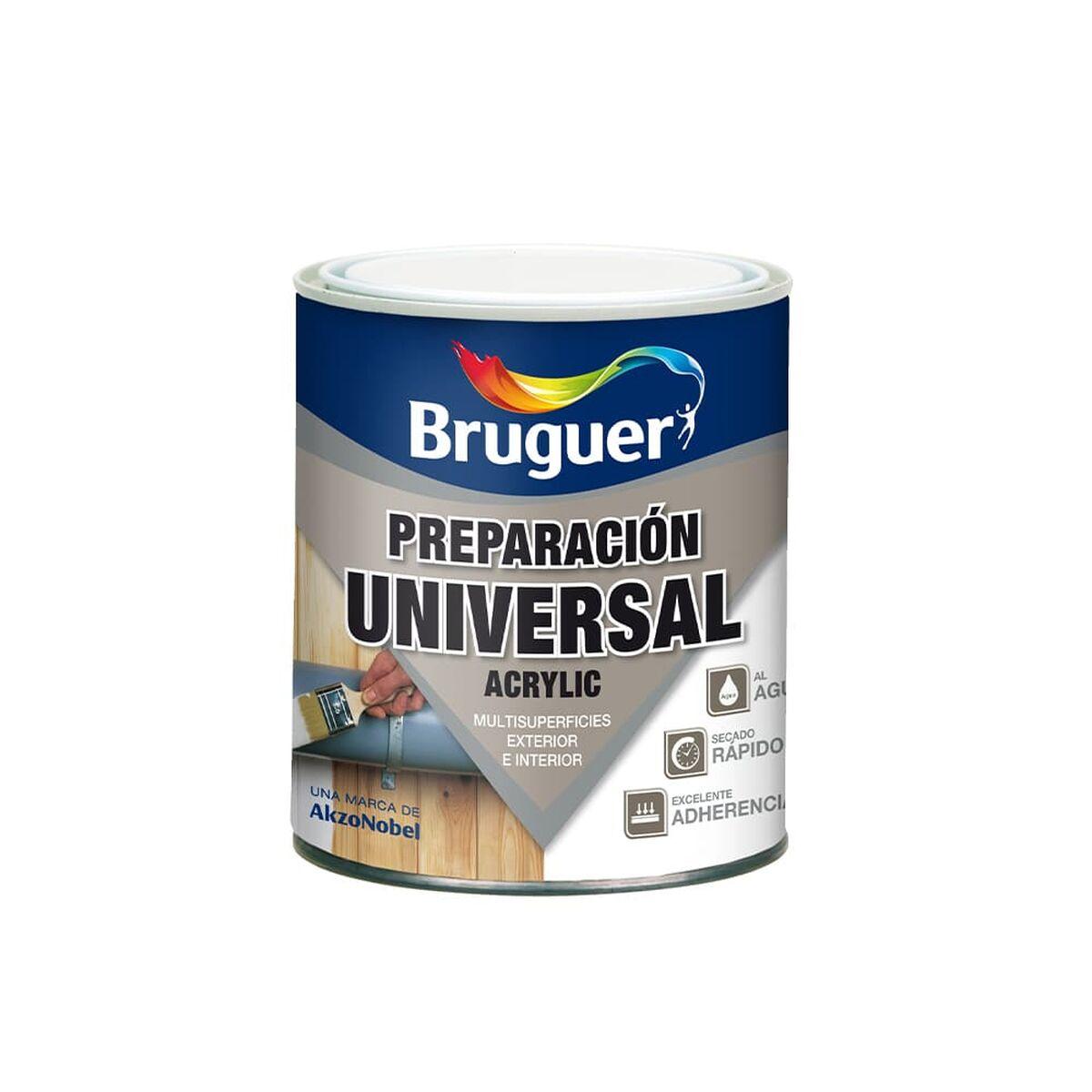 Pintura de Imprimación Bruguer 5120576 Blanco Mate Imprimación Universal Acrílico