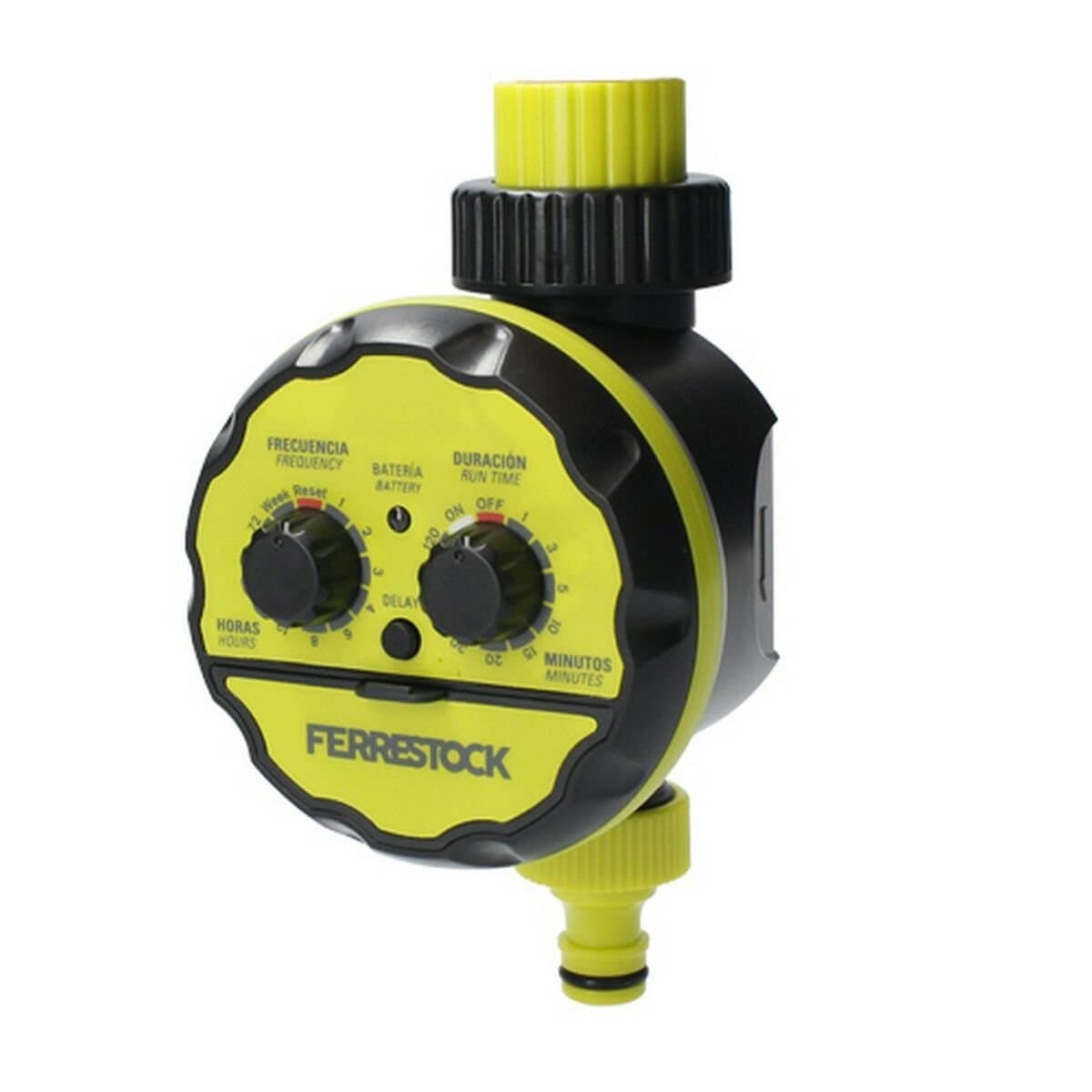 Programador de riego Ferrestock Amarillo