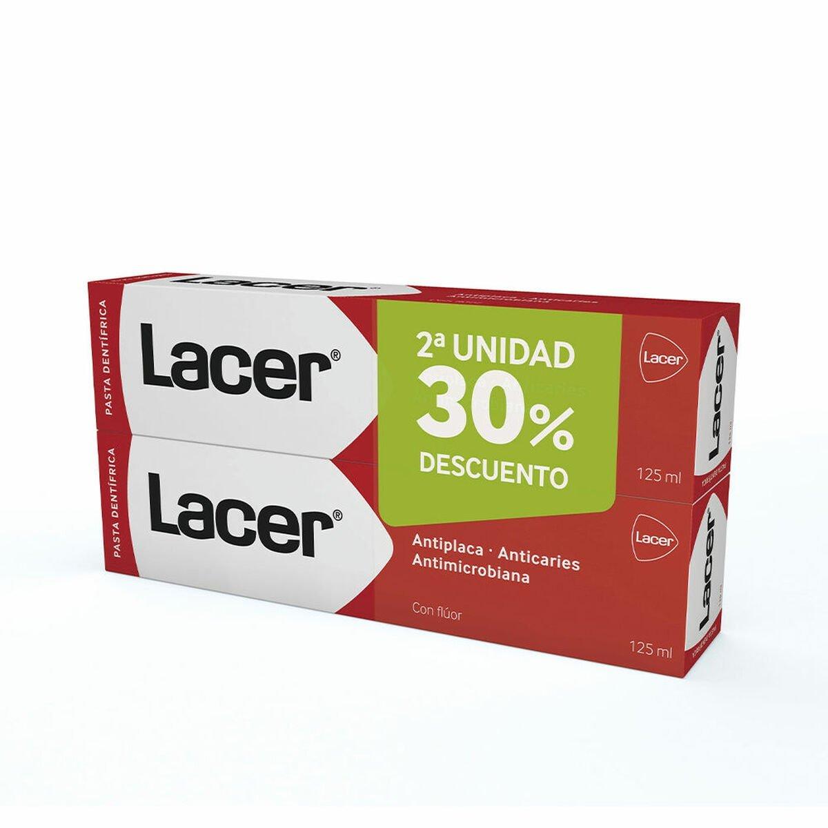 Pasta de Dientes Acción Completa Lacer Pasta Dentífrica 125 ml 2 x 125 ml (2 Piezas)