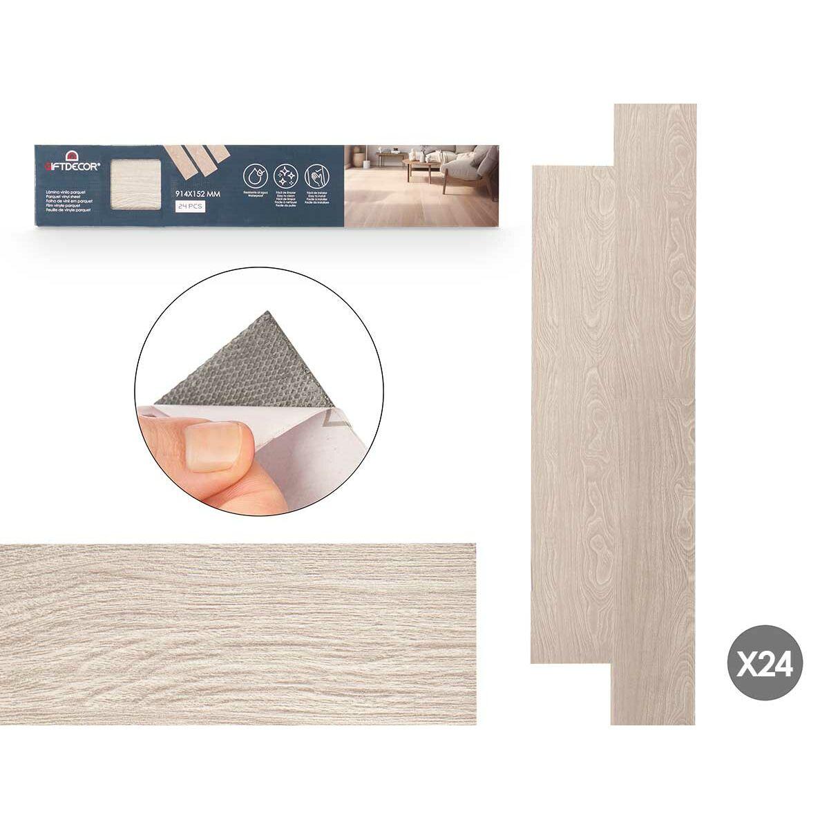 Vinilo Gift Decor Parquet Gris 24 Unidades